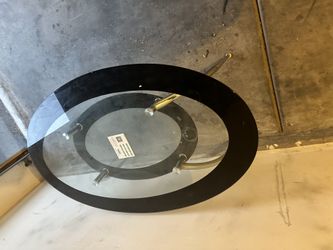 Black And Clear Dinning Table