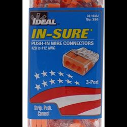 IDEAL IN-SURE 3 PORT Push In Wire Connectors