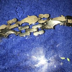Vintage Bracelet - Jewelry dolphin silver bracelet