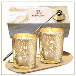 Candle Holders with Candle Tray and Candle Snuffer