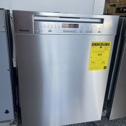 New Miele 24” Dishwasher Stainless Steel With 3rd Rack 
