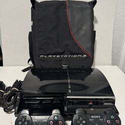 Sony PlayStation 3 PS3 CECHE01 80GB Fat Backwards Compatible Bundle - TESTED