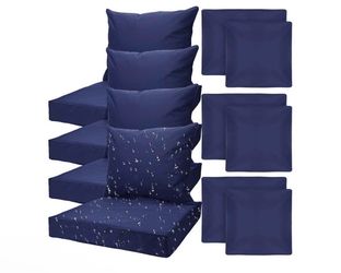 🚨🔥 8 PCS PATIO CUSHION COVERS SET! DARK BLUE – SAVE NOW! $59.99 FIRM 🔥🚨