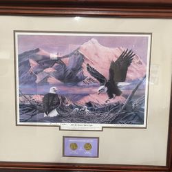 1987 Don Marco Lithograph “By Dawn’s Early Light”  American Double Eagle Signature Series