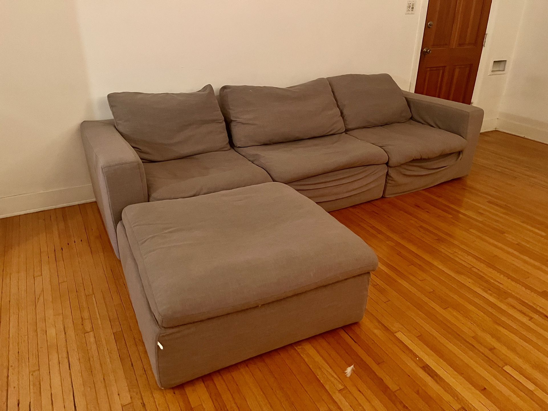 Sundays 4-Piece Modular Sectional Couch (blue/grey)