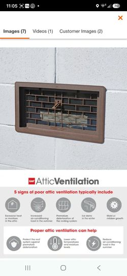 16 in. x 8 in. ABS Plastic Replacement Manual Foundation Vent in Brown