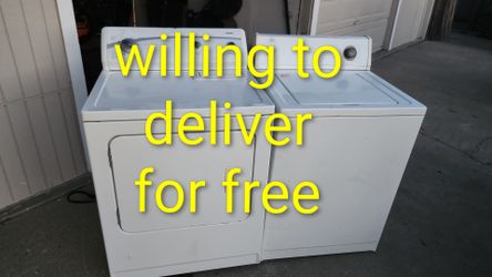 Roper by Whirlpool Agitator Washer & Kenmore Gas Dryer – Heavy Duty Set, Fully Working -