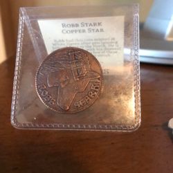 Game Of Thrones Stark Copper Coin 