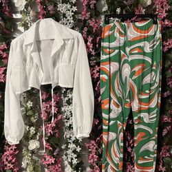 Multi Colored Two Piece Set 2XL 