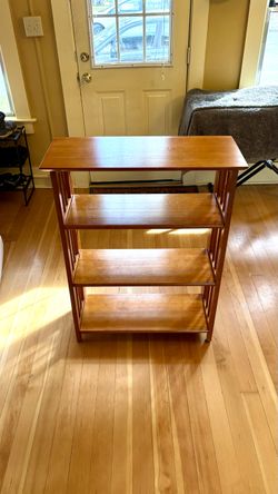 Solid Wood Folding Bookshelf