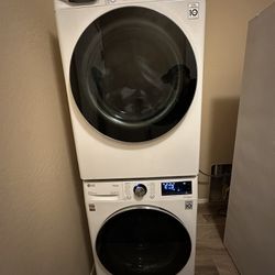Nearly New LG washer And Dryer Stackable 
