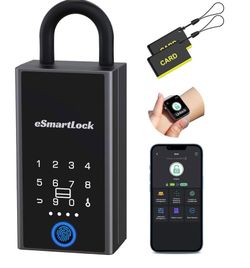 Smart Lock Box B5BF – Fingerprint & Keypad Electronic Key Safe (Brand New)