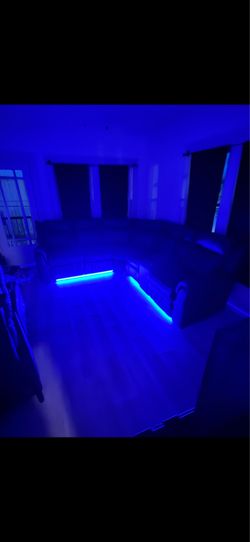 LED Black sectional