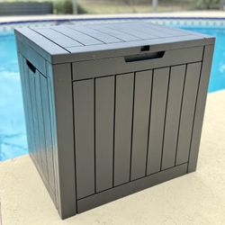 New 30 Gallon Resin Deck Box - Outdoor Storage / Package Delivery Box