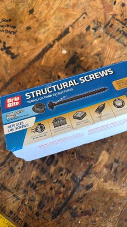 4” structural/ Lag screws