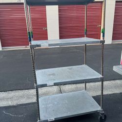 ULine stainless solid shelves