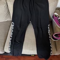 Chrome hearts Scroll logo sweatpants size xl