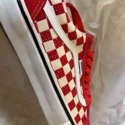 Vans Old School Supreme Swarovski  Red