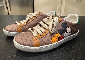 Gucci Ace GG Supreme Disney Mickey Mouse Lace-Up Low Top Sneaker 601849