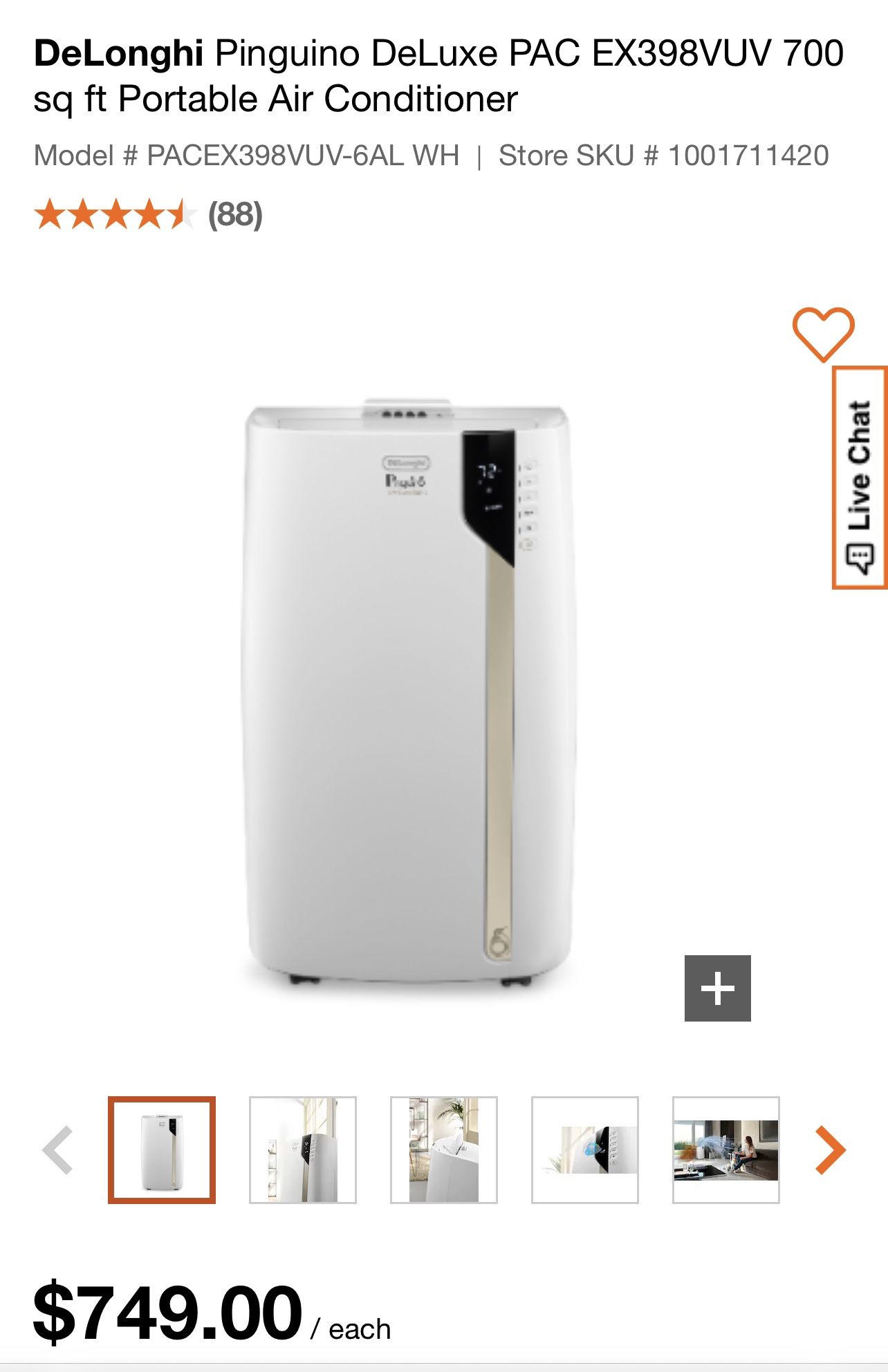 Delonghi Pinguino Pac Delonghi Air Conditioner And Heater Delonghi