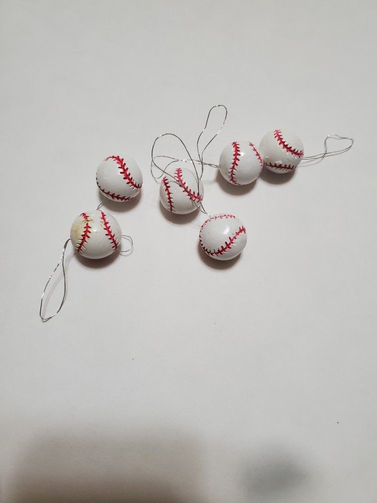 Miniature Baseball Ornaments