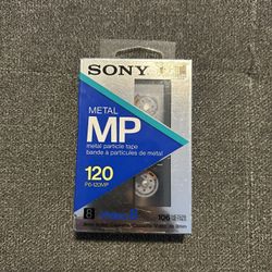 Sony Video8 MP 120 (P6-120MP) – Sealed 8mm Metal Particle Video Tape – NEW Old Stock
