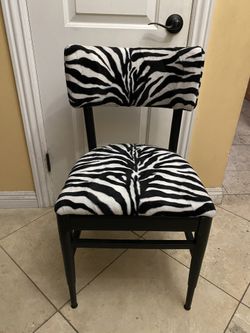 8 NEW UPHOLSTERY ZEBRA DESIGN FABRIC CAFE DINING CHAIR CHAIRS FREE DELIVERY