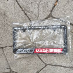 500 Madness Mini Cooper License Plate Frame