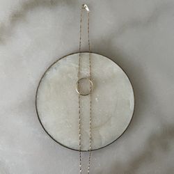 10k Gold Necklace and Ring (size 6)
