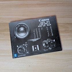 Canon Vintage A1 Film Camera Original Instruction User Manual