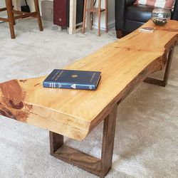 Live Edge Wood Coffee Table/Bench