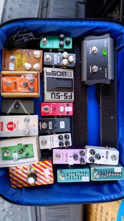 Guitar effects pedals
