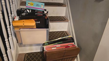 Office Supply Lot – Folders, Post-it Notes & More
