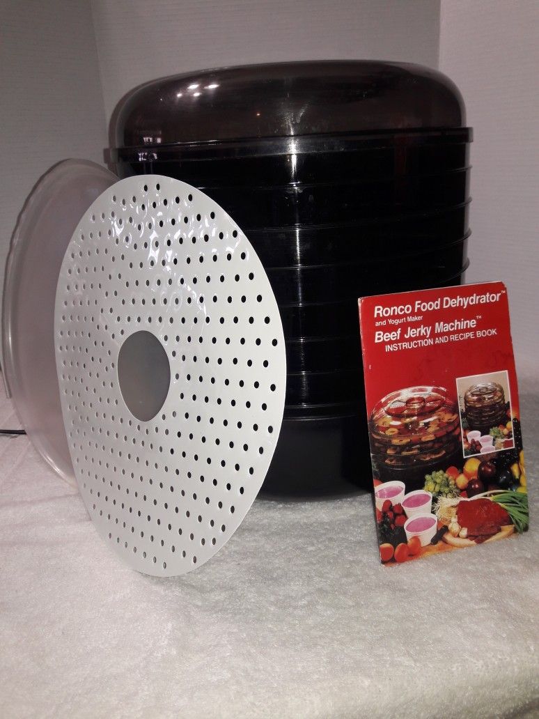 Clean Vintage Ronco Food Dehydrator As Seen On TV! Works! Beef Jerky Fruits Spices Herbs Vegetables Organic Healthy Food