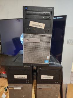 Lot Of 3 Dell Optiplex i3 PCs