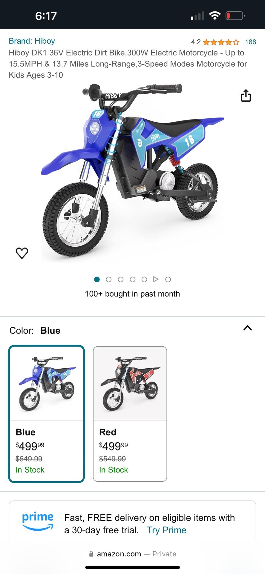 Kids Electric Motorcycle 