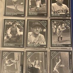 Binder of Vintage Baseball cards 
