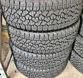 275/65/20 Goodyear vendo un set de llantas usadas excelente condiciones de vida las 4 ✅🤩I am selling a set of used tires, all 4 in excellent living c