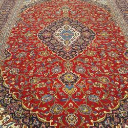 Beautiful, Kashan Bahra Middle Eastern Antique Rug *HANDMADE*