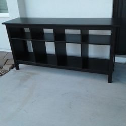 Ikea Dark brown TV Stand Entertainment Center 62 W X 16 L X 29 H Inches 