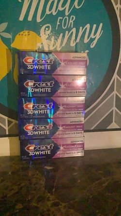 Crest 3D White Advanced Radiant Mint Toothpaste – 5 Pack price is firm