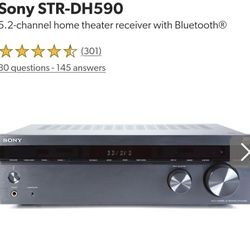 Sony STR-DH590
5.2-channel home theater receiver with Bluetooth