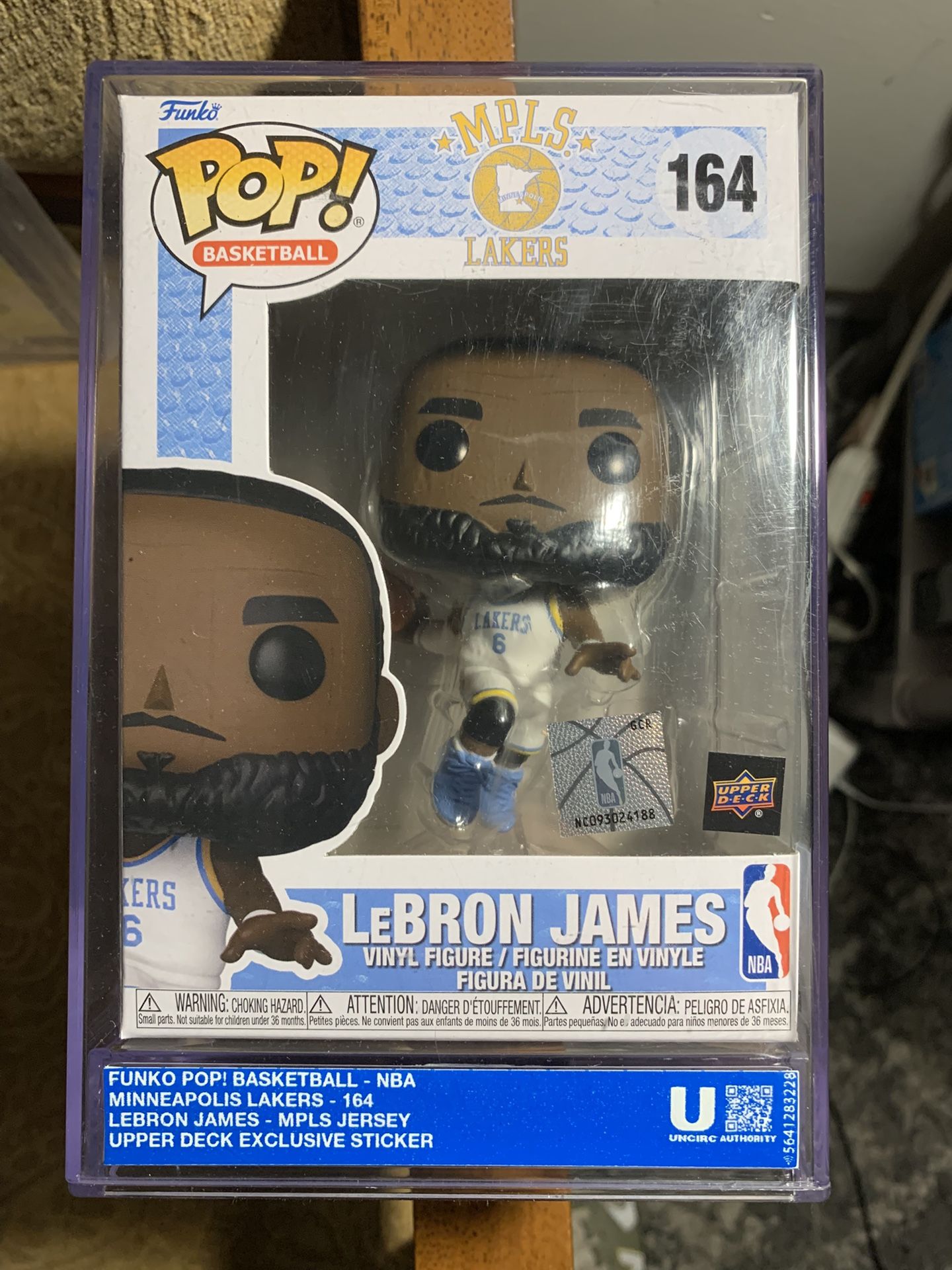 Funko pop nba basketball MPLS LeBron James slab #164