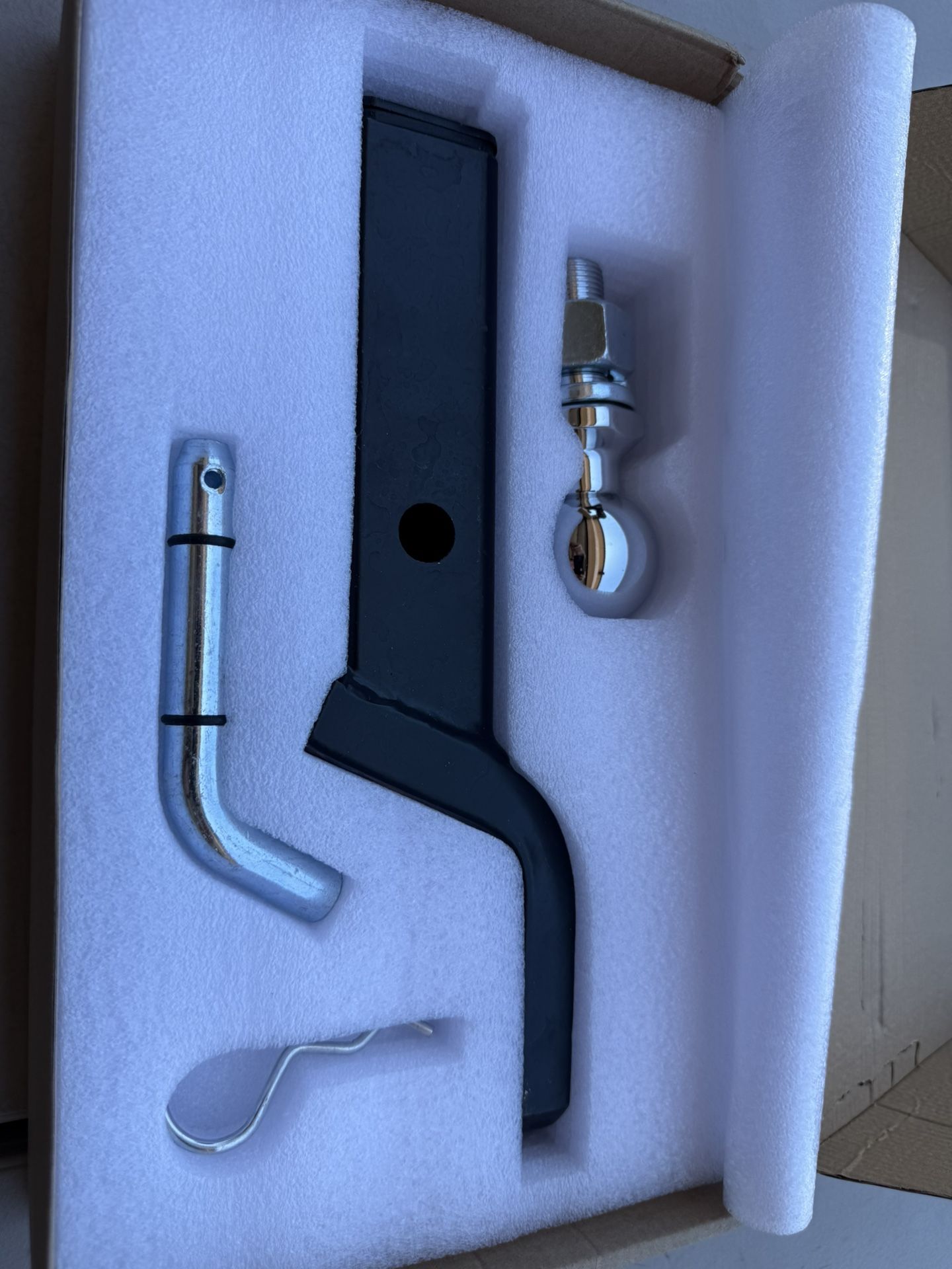 AC-DK 2" Trailer Hitch With Concealed Key Vault Drawer | Includes 5/8" Hitch Pin And 2-Inch Ball | Secret Recessed Storage For Keys And Money