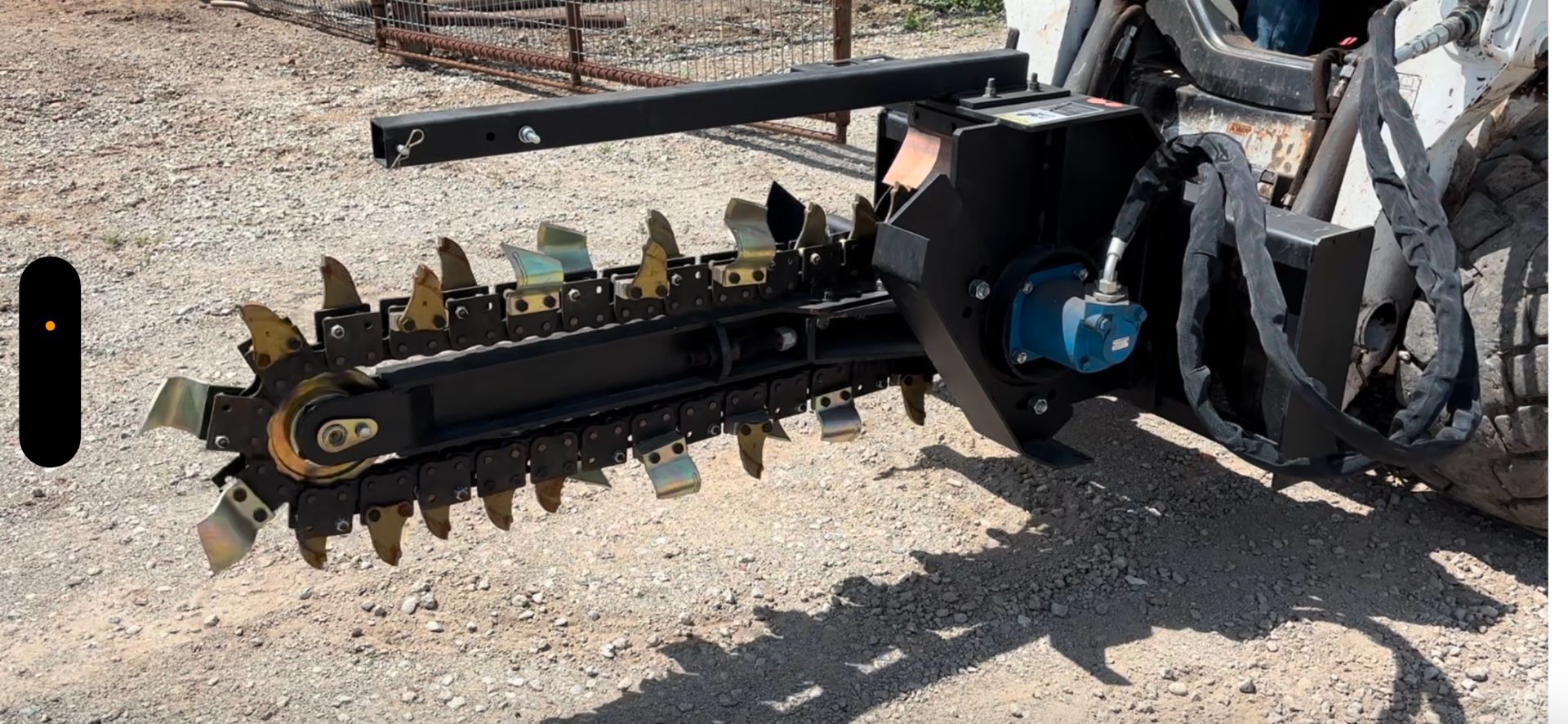 New Skid Steer trencher attachment 48 Inch Boom