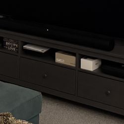 Wood TV Stand-Gray