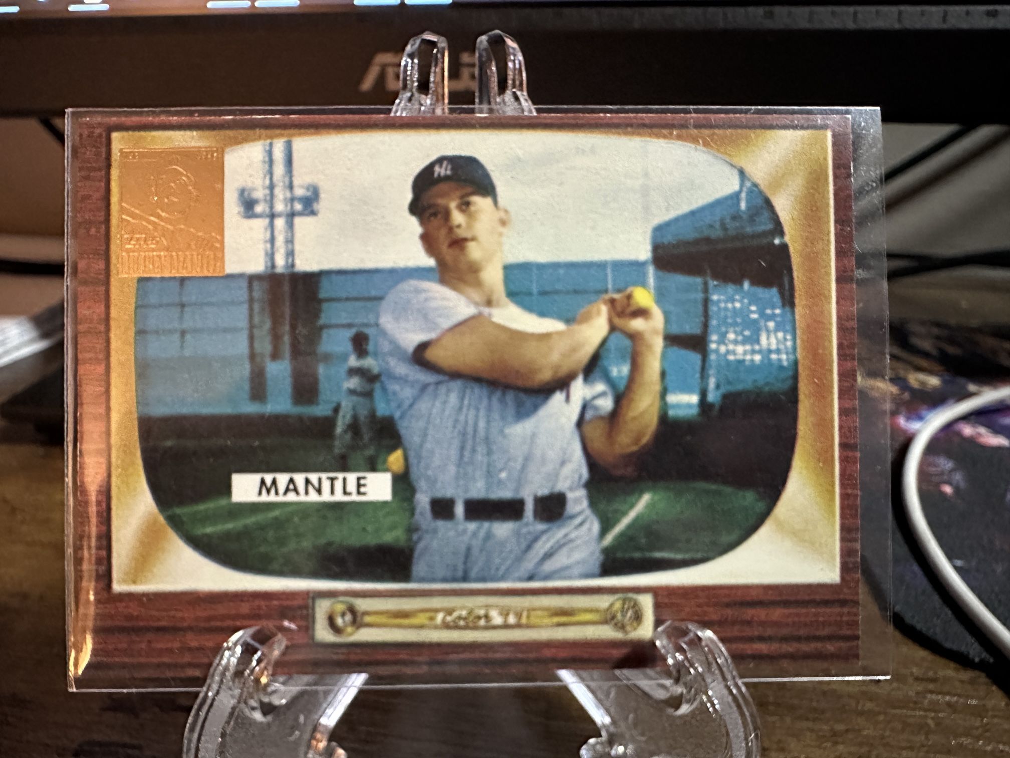 MICKEY MANTLE 1996 TOPPS #202 5 OF 19 BASEBALL CARD NEW YORK YANKEES 1955 BOWMAN