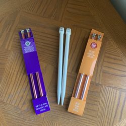 Knitting Needles (size 13x2 and 17)