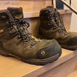Men’s Wolverine Contractor Composite Toe Work Boots Sz 12