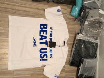 Men’s White and blue Helstar T shirt